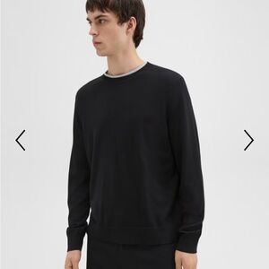 Theory - Wool Crewneck - XL - Black